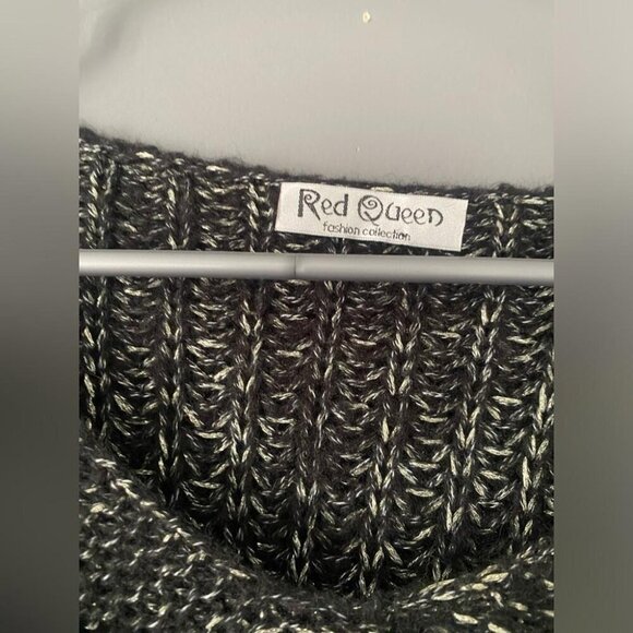 Witchy Goth Y2K Chunky Knit Dramatic Bell Sleeves Cottagecore Goth - Picture 8 of 13